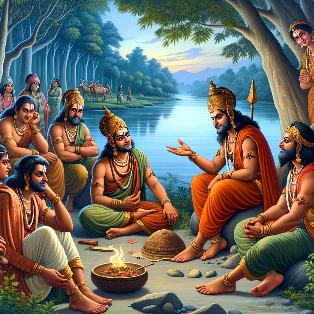 Guha Relates How Rama Passed the Night